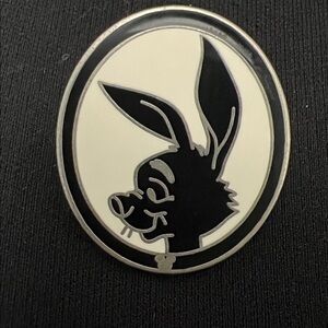 Disney Silver Tone Rabbit silhouette 2009 pin